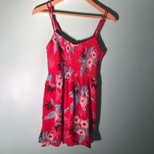 American Eagle Mini Red Floral Dress
